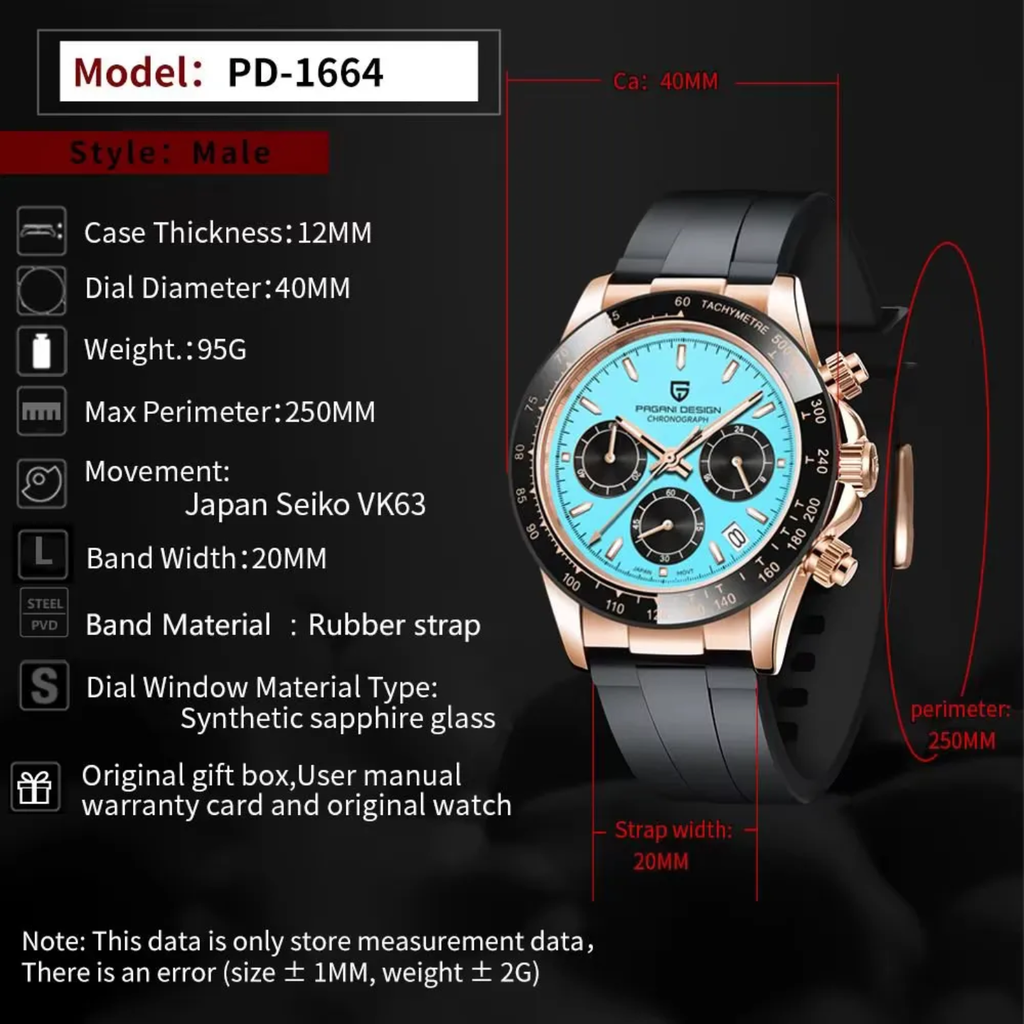 Pagani Design Daytona Oysterflex (Tiffany dial)