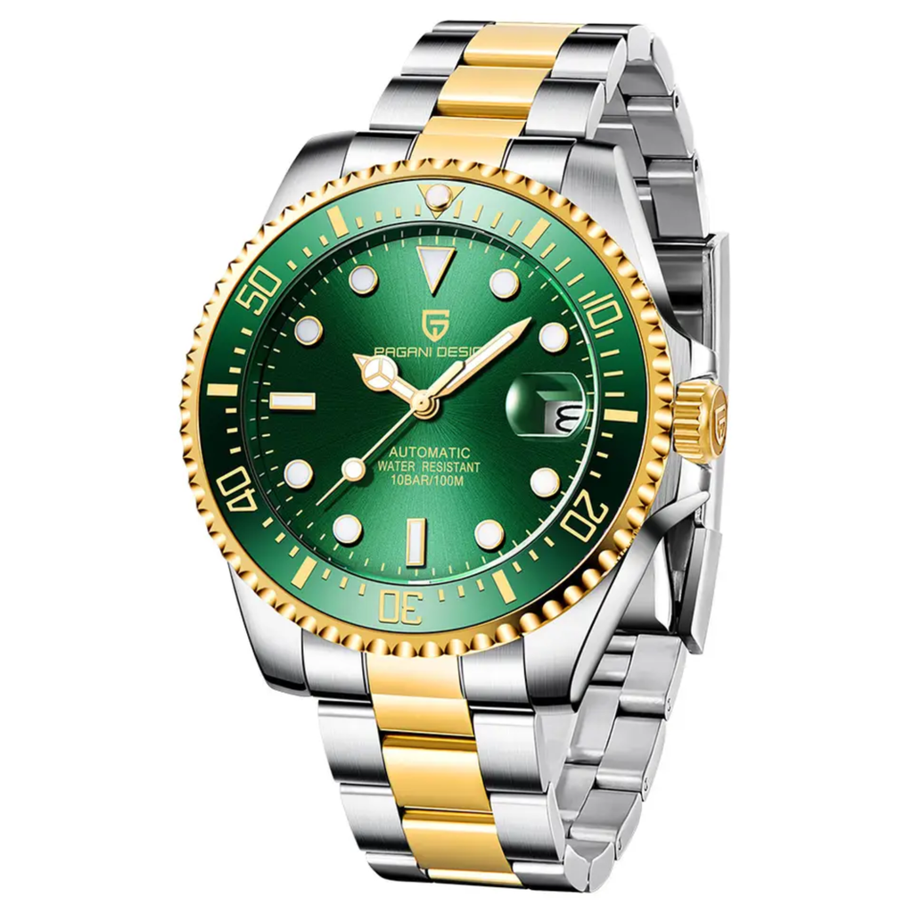 Pagani Design Submariner green gold edition